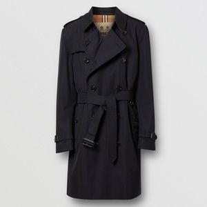 SOLD Burberry Mid-length Kensington Heritage Trench Coat